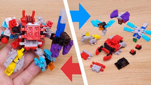 Micro LEGO brick insects combiner transformer mech - Insectron
 3 - transformation,transformer,LEGO transformer