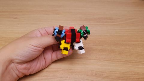 16 fewer bricks! easy parts LEGO brick combiner robot!- Titan V mini  