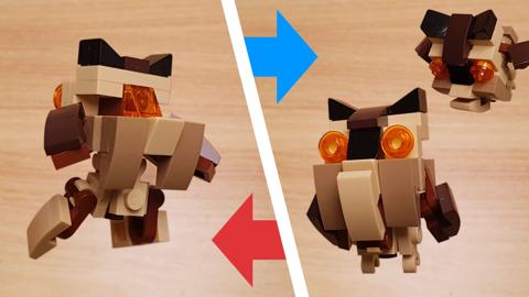 Micro LEGO brick Owl transformer mech -  BabyOwl #LEGO #MOC #transformers
 3 - transformation,transformer,LEGO transformer