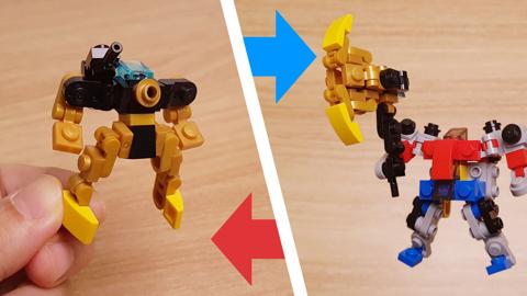 Micro LEGO brick golden axe transformer mech - Golden Axe #LEGO #MOC #transformers
 5 - transformation,transformer,LEGO transformer