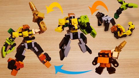 Micro LEGO brick animals combiner transformer mech - Wild Fang Omega #LEGO #MOC #transformers
 1 - transformation,transformer,LEGO transformer