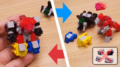 Mini LEGO brick EasyBuild transformer robot TeraForce V mini! #LEGO #MOC #レゴ #レゴ変形ロボ #レゴ作り方 #레고변신로봇
 3 - transformation,transformer,LEGO transformer