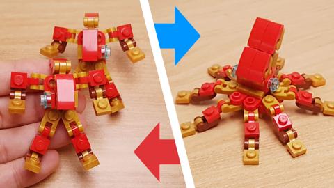 Mini LEGO brick Kraken robot Krrraken! #LEGO #MOC #レゴ #レゴ変形ロボ #レゴ作り方 #레고변신로봇
 3 - transformation,transformer,LEGO transformer