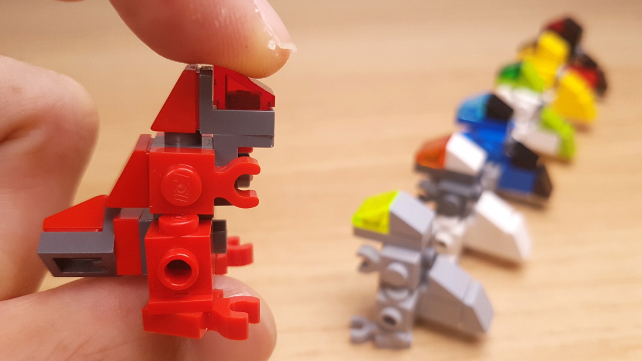 Micro sized T-Rex(Tyrannosaurus) (similar with Godzilla)
 0 - transformation,transformer,LEGO transformer