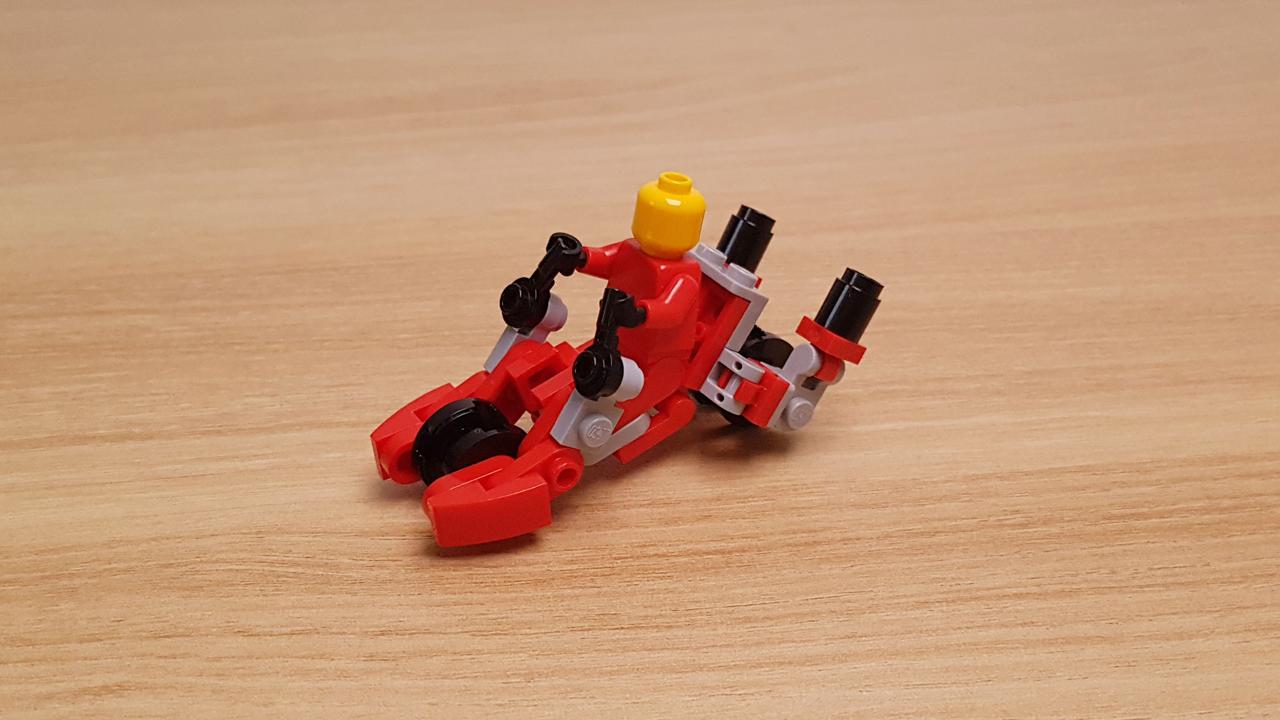 Mini LEGO brick Motorcycle robot Mecha-rider! #LEGO #MOC #レゴ #レゴ変形ロボ #レゴ作り方 #레고변신로봇
 2 - transformation,transformer,LEGO transformer