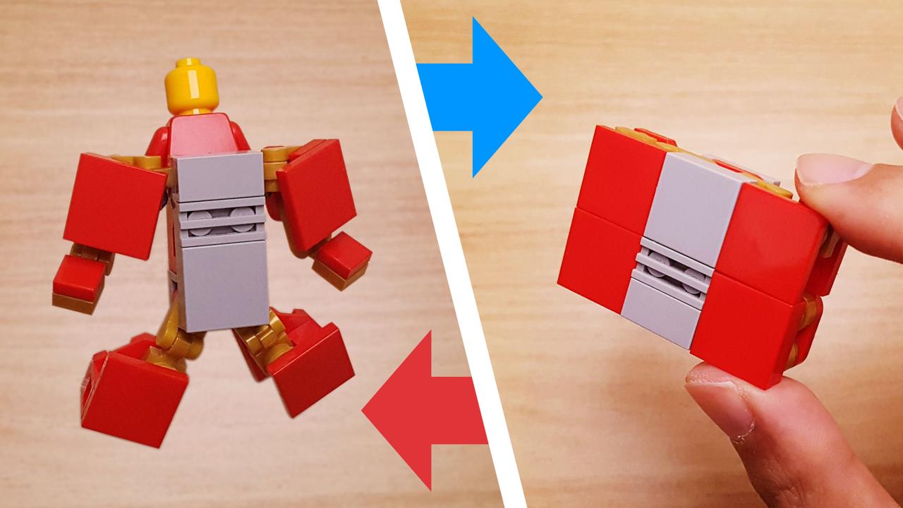 Mini LEGO brick Briefcase Suit robot Herobox NO.1! #LEGO #MOC #hero
 0 - transformation,transformer,LEGO transformer