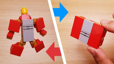 Mini LEGO brick Briefcase Suit robot Herobox NO.1! #LEGO #MOC #hero
 3 - transformation,transformer,LEGO transformer