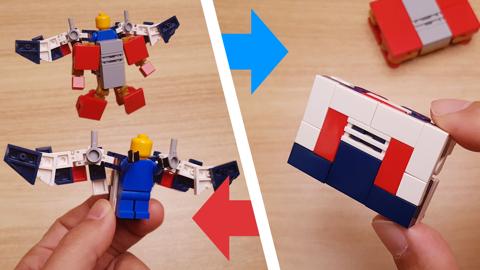 Mini LEGO brick Briefcase Suit robot Herobox NO.2! #LEGO #MOC #hero
 3 - transformation,transformer,LEGO transformer