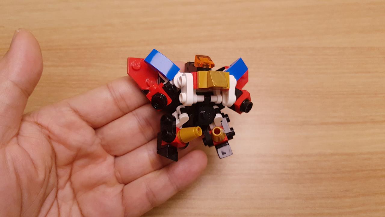Micro LEGO brick 5 combiner transformer mech - Super Aslan (similar to GaoGaiGar)
 1 - transformation,transformer,LEGO transformer