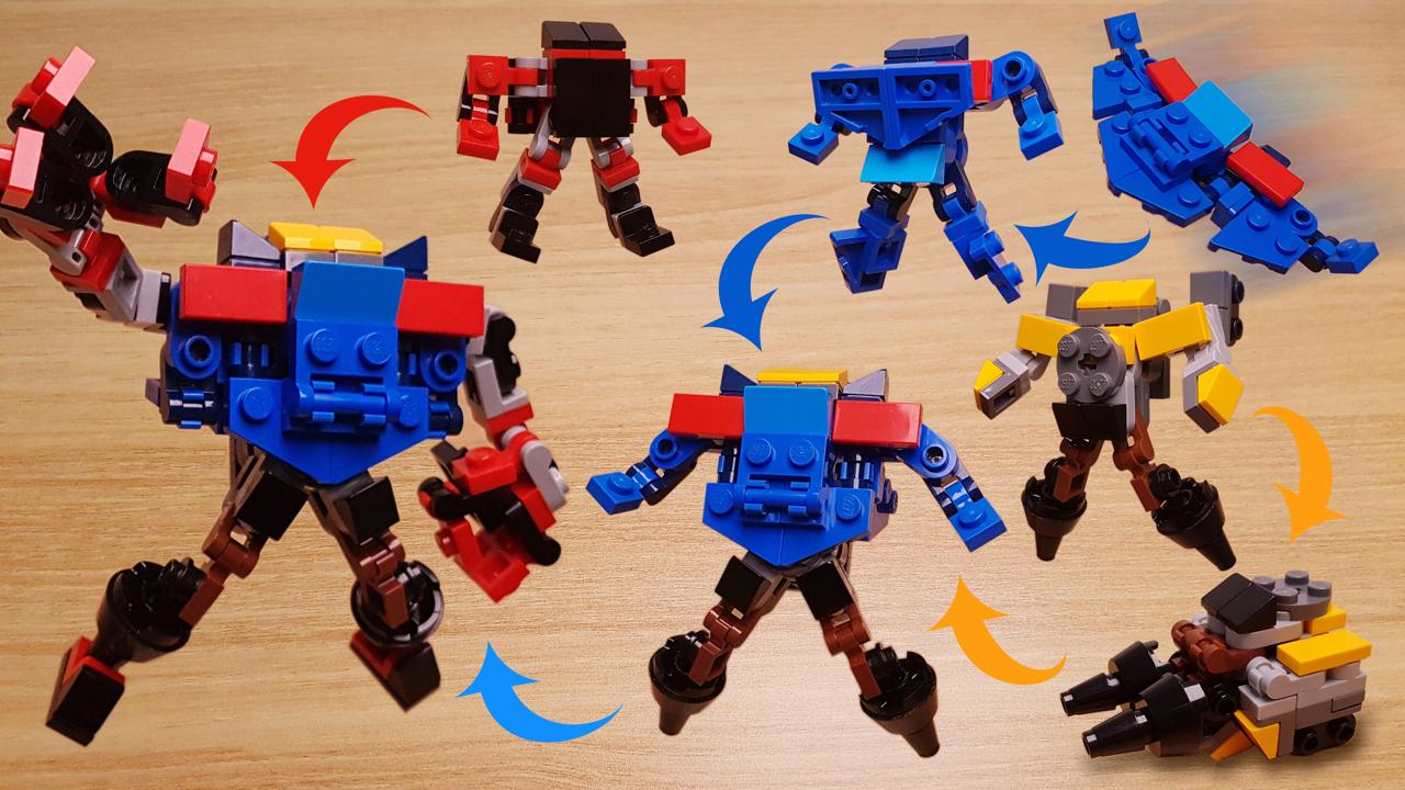 Mini LEGO brick combiner transformer robot Speedron X! #LEGO #MOC #レゴ #レゴ変形ロボ #レゴ作り方 #레고변신로봇
 0 - transformation,transformer,LEGO transformer