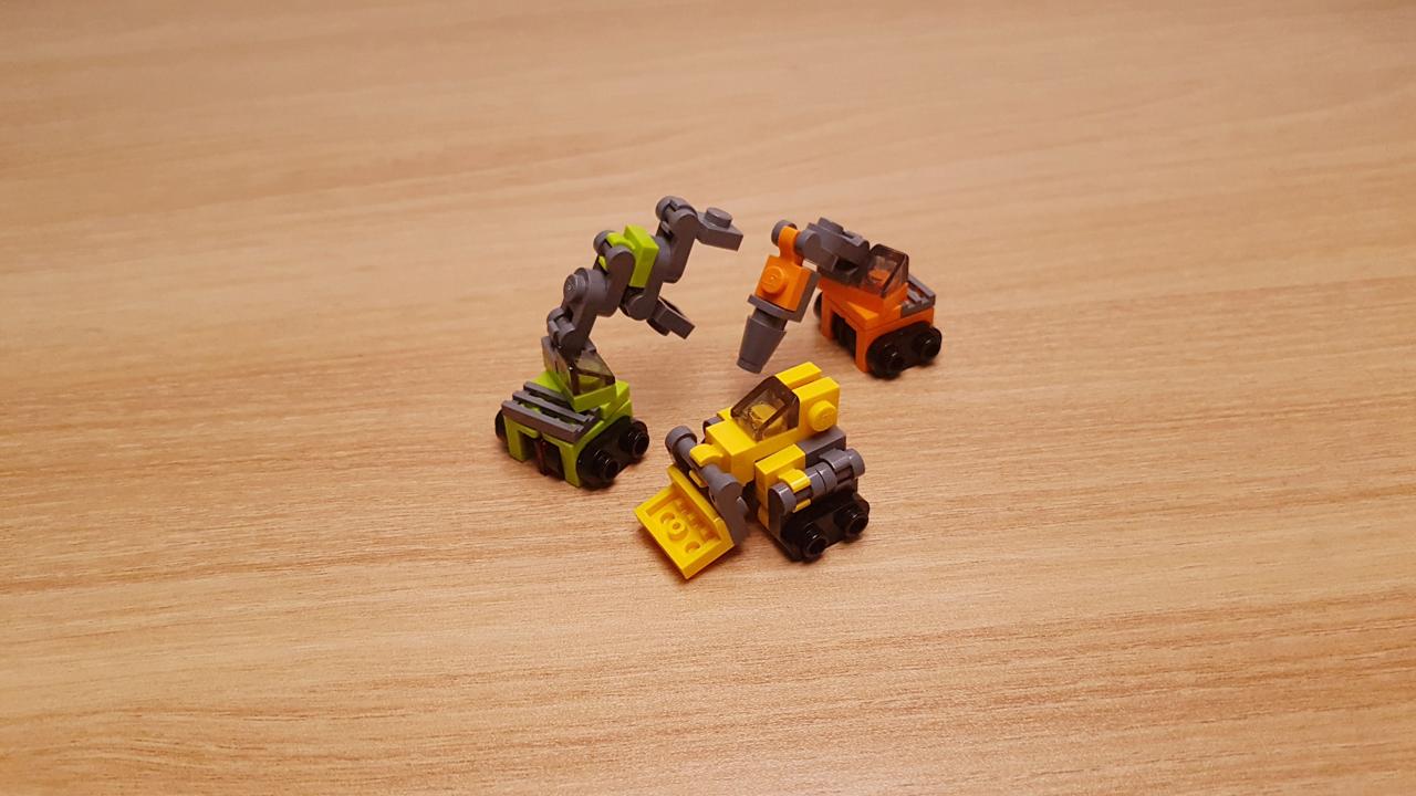 Mini LEGO brick construction machines combiner transformer robot Steel Titan! #LEGO #MOC #レゴ #レゴ変形ロボ #レゴ作り方 #레고변신로봇
 2 - transformation,transformer,LEGO transformer