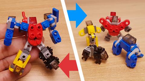 Mini LEGO brick combiner robot the mighty Titan Hunter! #LEGO #MOC #レゴ #レゴ変形ロボ #レゴ作り方 #레고변신로봇
 8 - 