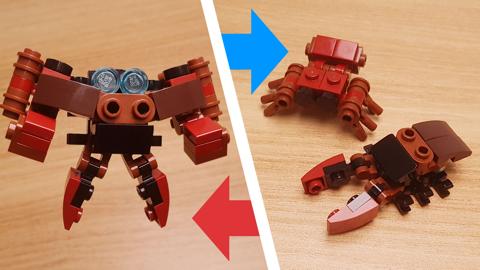 Mini LEGO brick The Fusion Robot of a Spider and a Stag Beetle robot mini Real Nature! #LEGO #MOC #レゴ #レゴ変形ロボ #レゴ作り方 #레고변신로봇
 3 - transformation,transformer,LEGO transformer
