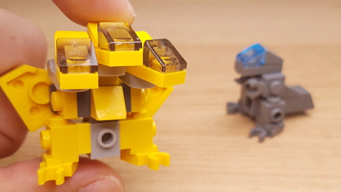 Micro sized 3-heads dragon (similar with Ghidora)
 4 - transformation,transformer,LEGO transformer