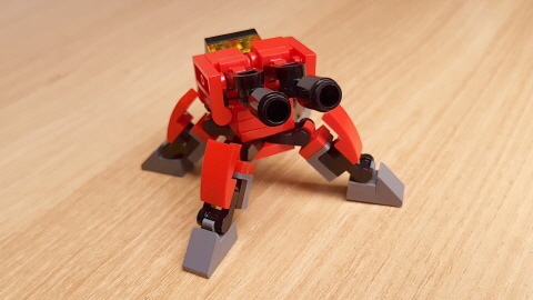 Gun Turret Micro sized Transformer Robot  (similar with Overwatch Torbjörn Turret)
 2 - transformation,transformer,LEGO transformer