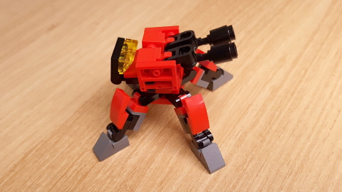 Gun Turret Micro sized Transformer Robot  (similar with Overwatch Torbjörn Turret)
 1 - transformation,transformer,LEGO transformer