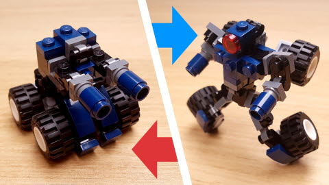 Navy Cannon Transformer Mech
 13 - transformation,transformer,LEGO transformer