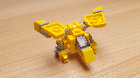 Yellow Eagle - Eagle Transformer Mech
 4 - transformation,transformer,LEGO transformer