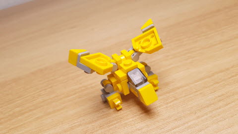 Yellow Eagle - Eagle Transformer Mech
 3 - transformation,transformer,LEGO transformer