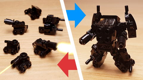 Tank Brothers - Combat Tank Combiner Transformer Robot (transformer mech)
