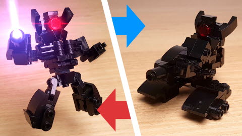 Red one eye (similar with Shockwave)
 5 - transformation,transformer,LEGO transformer