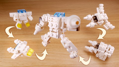 Tank and fighter jet Transformer Mecha - Rescue boy power up suit
 8 - transformation,transformer,LEGO transformer