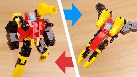 Micro fighter jet transformer robot　- Jet Spear
 6 - transformation,transformer,LEGO transformer