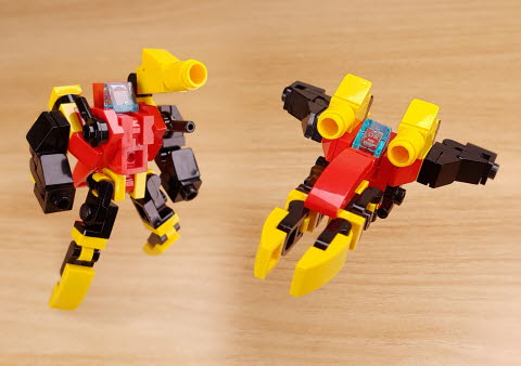 Micro fighter jet transformer robot　- Jet Spear
 5 - transformation,transformer,LEGO transformer