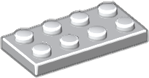 LEGO 3020 Light Bluish Gray