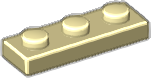 LEGO 3623 Tan