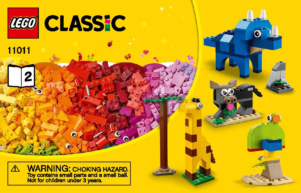 Bricks and Animals 11011 LEGO information LEGO instructions 2 page