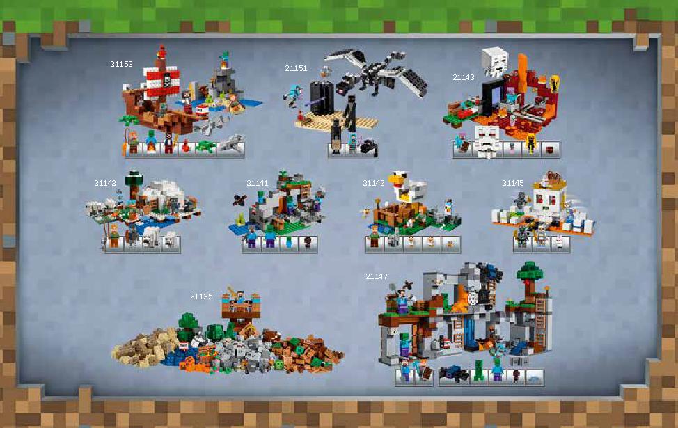 マインクラフト ビッグフィグ スケルトンとマグマキューブ レゴの商品情報 レゴの説明書 組立方法 34 Page ブリックメカ