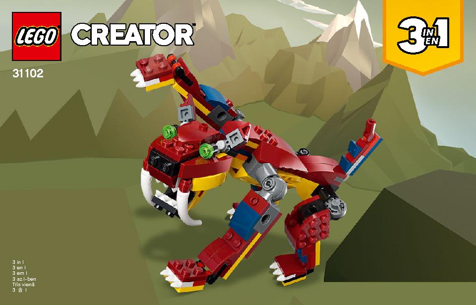 Fire Dragon 31102 LEGO information LEGO instructions 2 page /