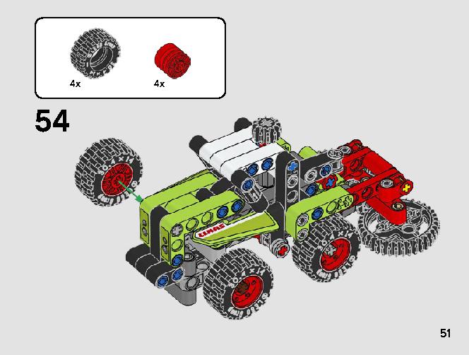 Mini CLAAS XERION 42102 Лего информация Лего инструкции 51 page