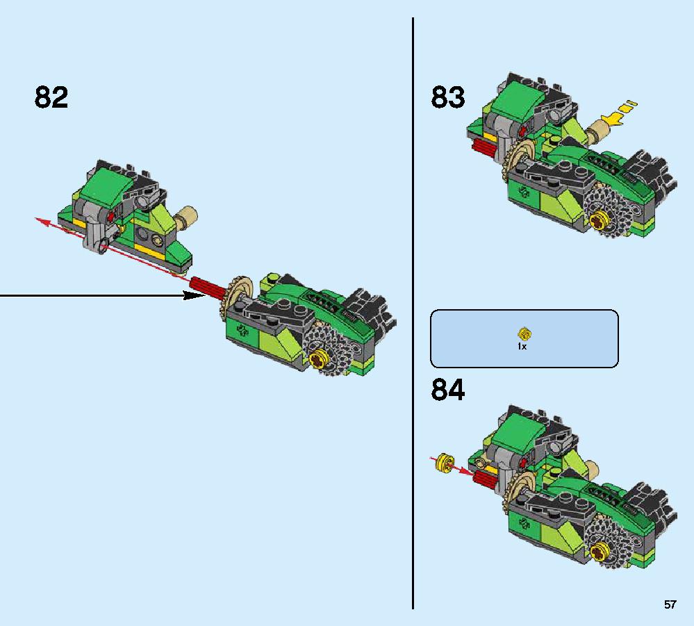 Ninja Nightcrawler 70641 LEGO information LEGO instructions 57 page