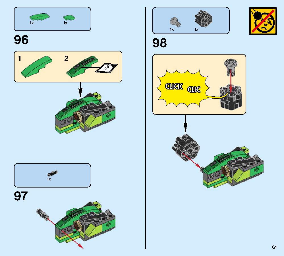 Ninja Nightcrawler 70641 LEGO information LEGO instructions 61 page
