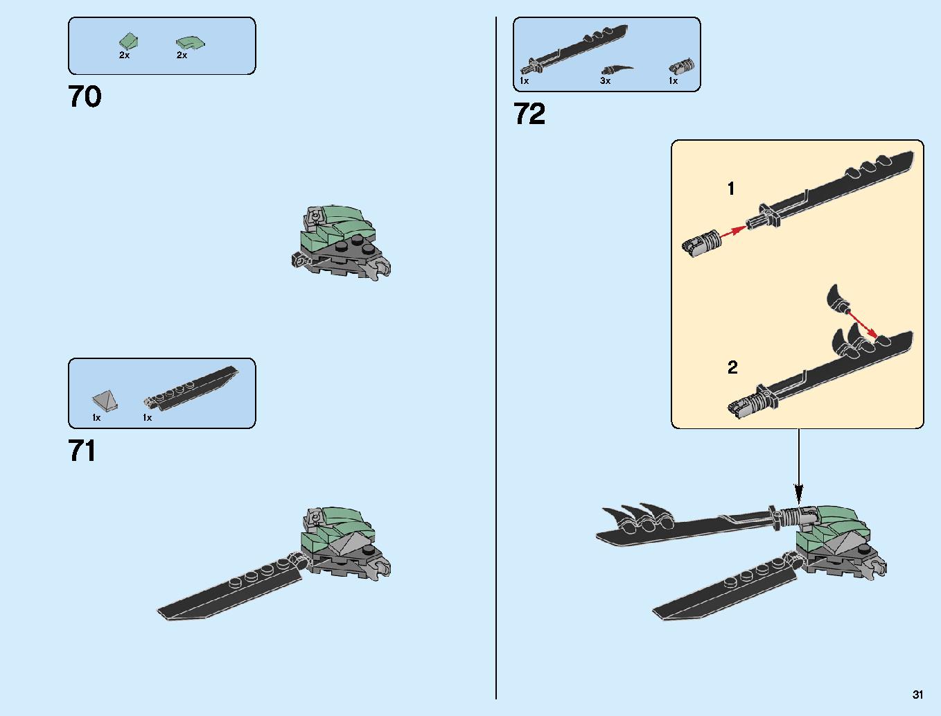 Dragon Pit 70655 LEGO information LEGO instructions 31 page