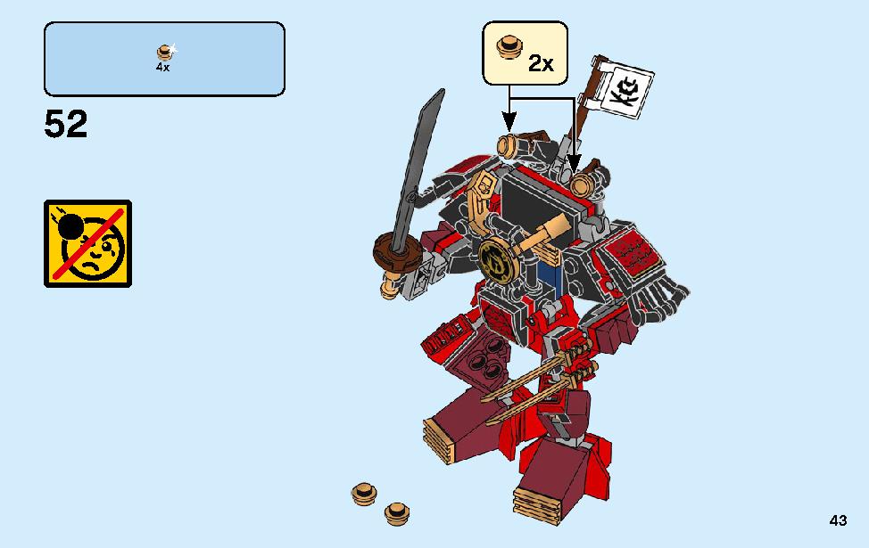 The Samurai Mech 70665 LEGO information LEGO instructions 39 page