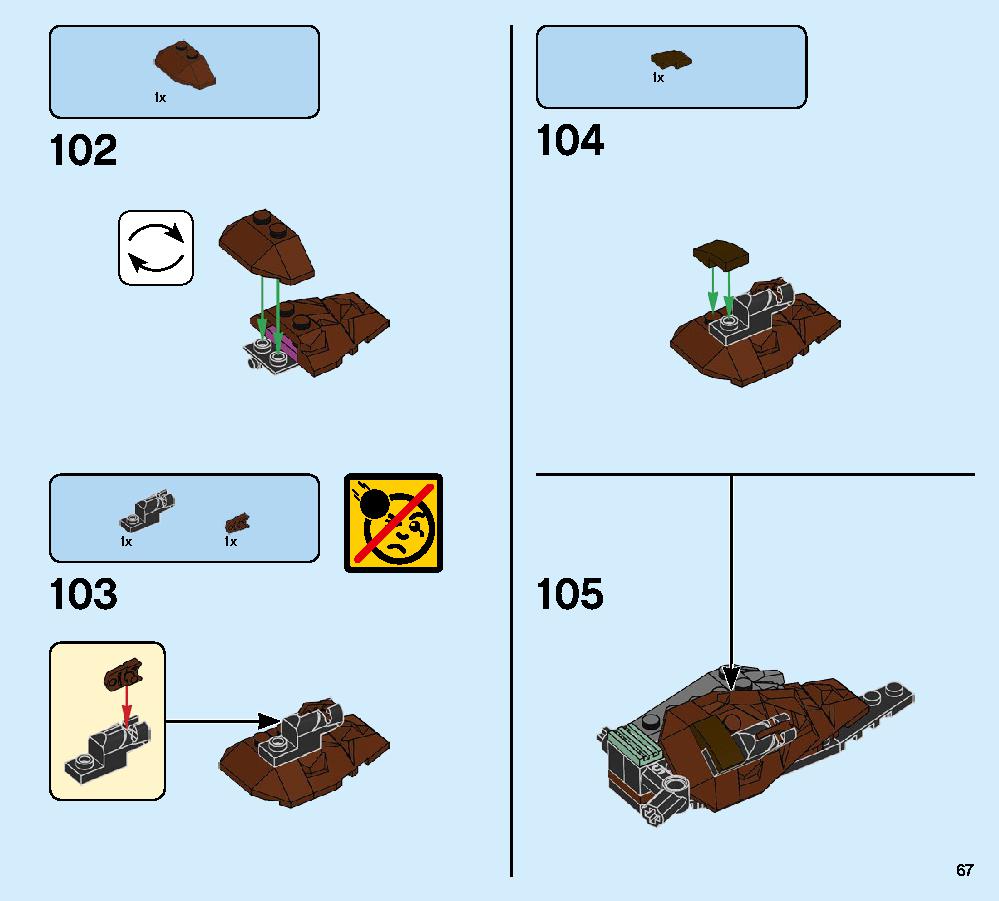 Cole’s Earth Driller 70669 LEGO information LEGO instructions 67 page