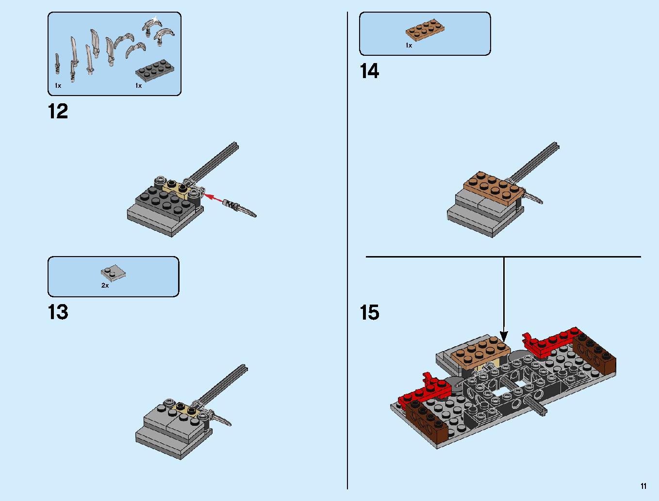 Monastery of Spinjitzu 70670 LEGO information LEGO instructions 11 page