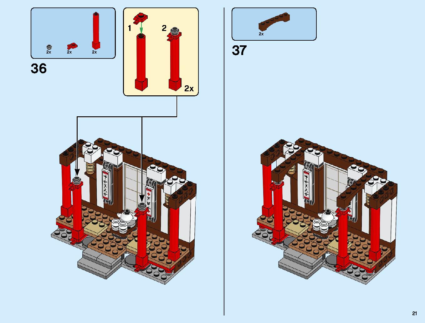 Monastery of Spinjitzu 70670 LEGO information LEGO instructions 21 page