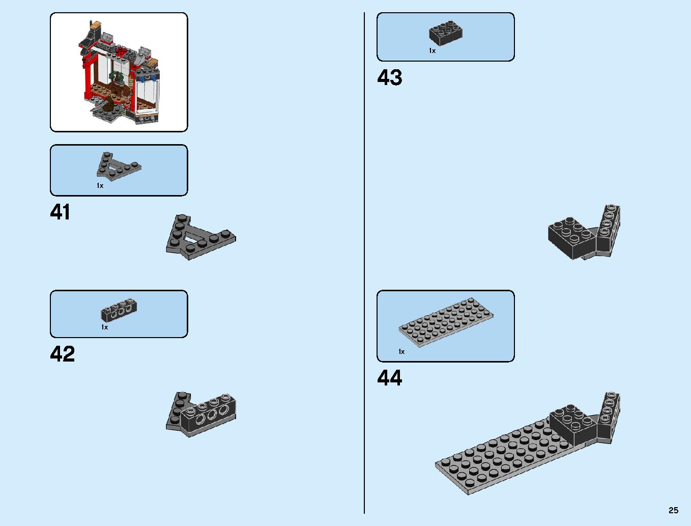 Monastery of Spinjitzu 70670 LEGO information LEGO instructions 25 page