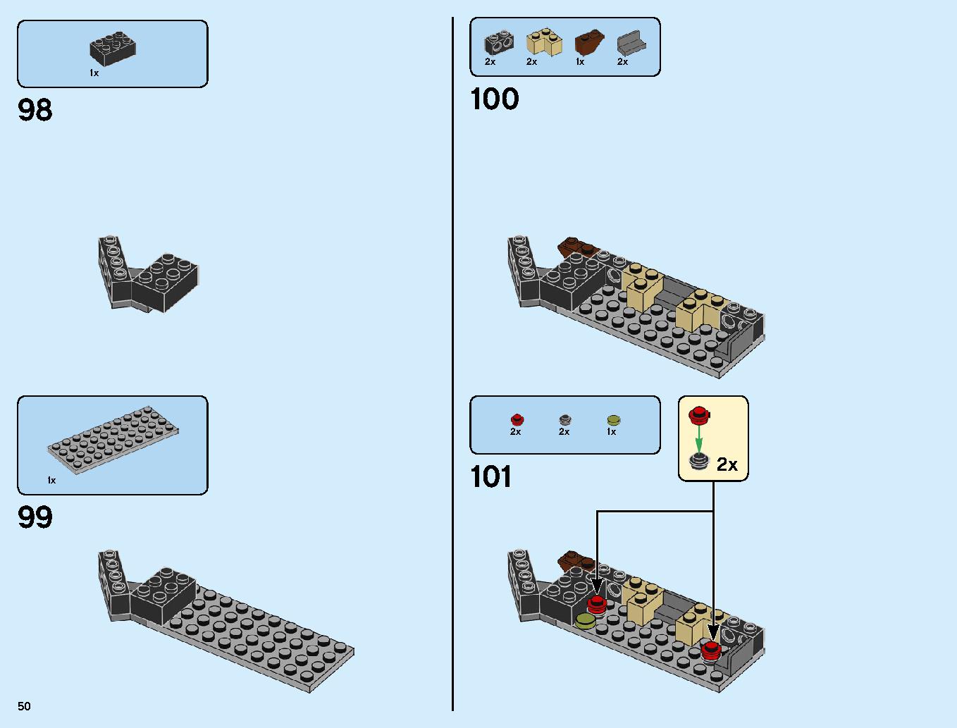 Monastery of Spinjitzu 70670 LEGO information LEGO instructions 50 page