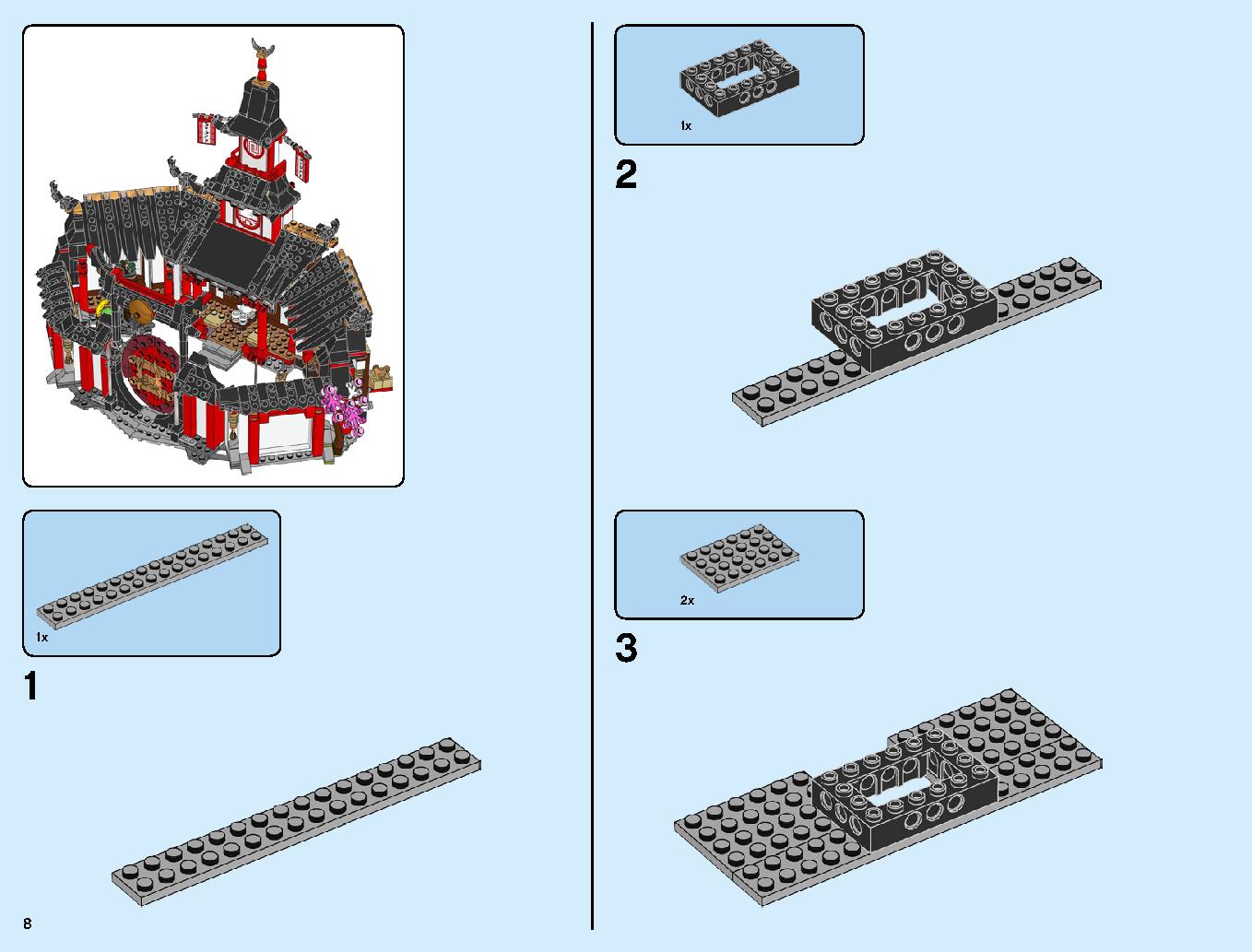 Monastery of Spinjitzu 70670 LEGO information LEGO instructions 8 page