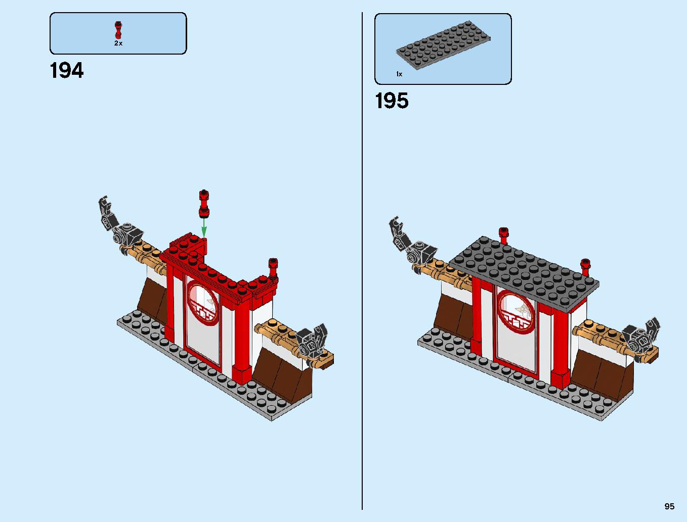 Monastery of Spinjitzu 70670 LEGO information LEGO instructions 95 page