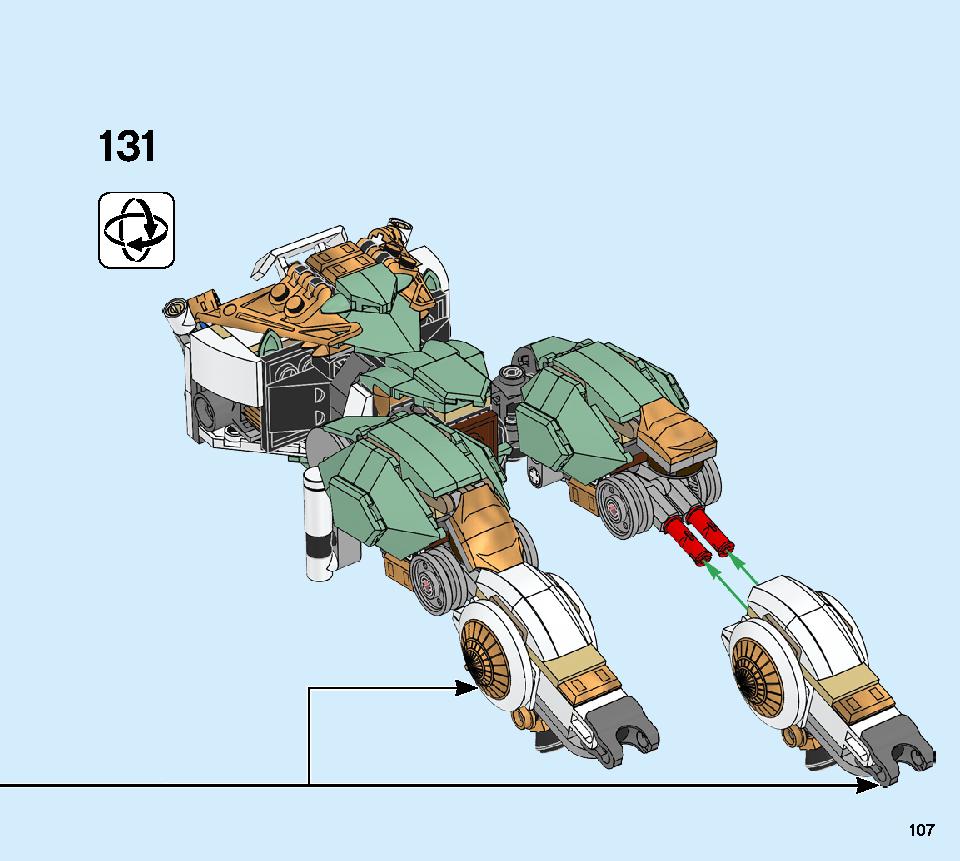 Lloyd's Titan Mech 70676 LEGO information LEGO instructions 107 page