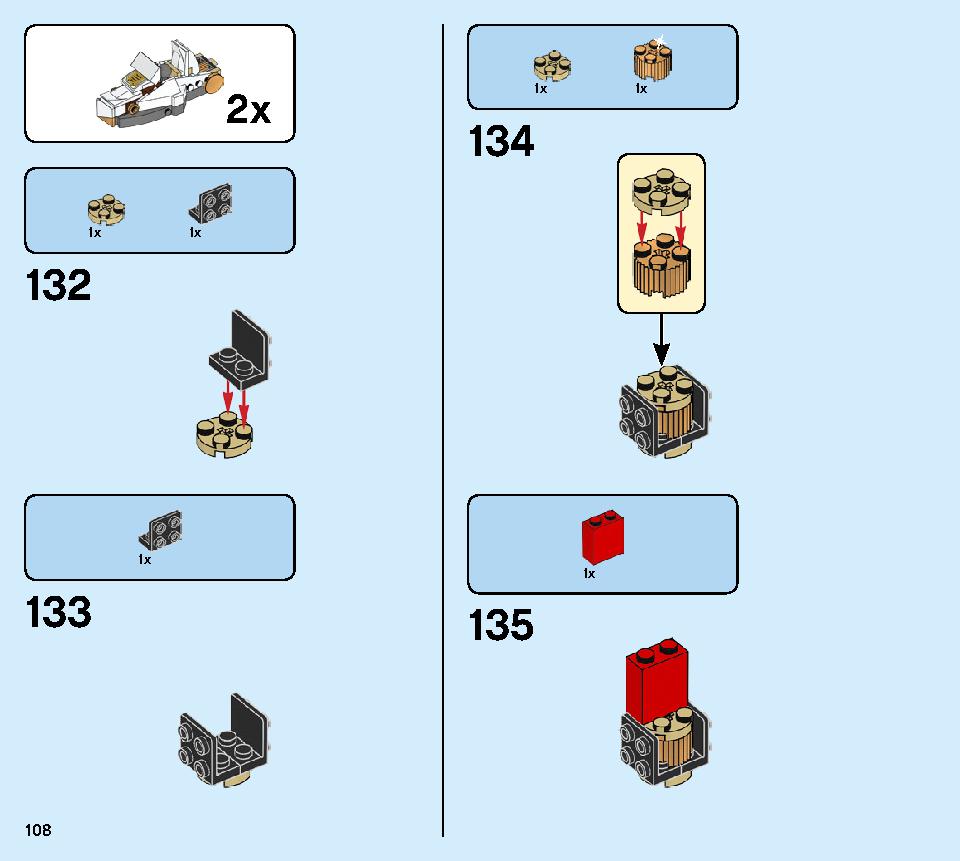 Lloyd's Titan Mech 70676 LEGO information LEGO instructions 108 page