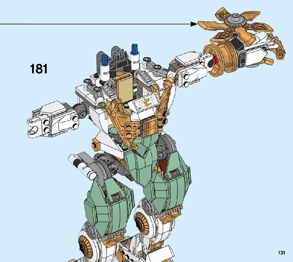 Lloyd's Titan Mech 70676 LEGO information LEGO instructions 131 page