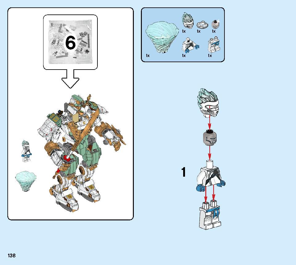 Lloyd's Titan Mech 70676 LEGO information LEGO instructions 138 page