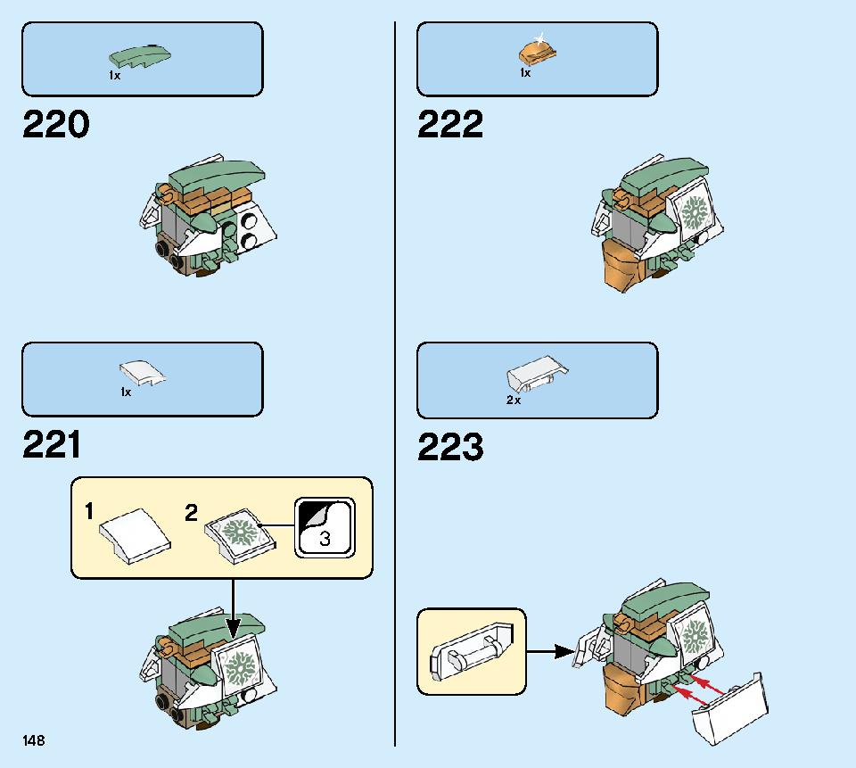 Lloyd's Titan Mech 70676 LEGO information LEGO instructions 148 page